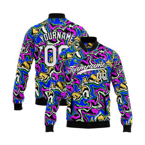 Custom <b>Lightweight</b> Varsity <b>Jacket</b> Comfortable Everyday Wear with Stand Collar Embroidery Decoration Logo on Front-MCACVJ-240 - Product Image 1