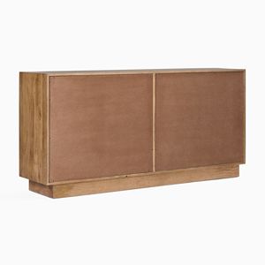 ตู้ไซด์บอร์ดทรงยาวรุ่นโกเมซ ทำจากไม้มะม่วงเนื้อแข็ง ลายไม้ธรรมชาติ สีน้ำตาลธรรมชาติ สำหรับห้องนั่งเล่นและโรงแรม - Product Image 5