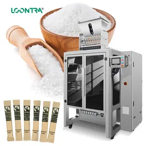 Tam otomatik granül poşet kahve paketleme makinesi çok şeritli dondurularak kurutulmuş espresso kahve paketleme makinesi