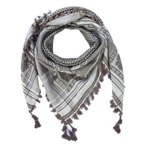 100% coton haute qualité personnalisé hommes Keffiyeh traditionnel Palestine Shemagh écharpe avec motif résille - Product Image 6