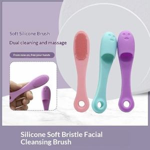 Brosse à doigts en silicone souple pour le visage/le nez, soins bucco-dentaires, nettoyage des dents des animaux domestiques, élimination des points noirs, outil de nettoyage du visage, marque ISSILI - Product Image 3