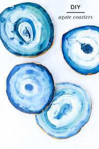 Nuevo diseño 2024, accesorios de vajilla, posavasos de ágata con rebanada de ágata galvanizada dorada a precio mayorista con calidad superior - Product Image 6