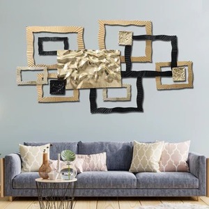 Art mural en métal de qualité supérieure, décoration de luxe pour la maison, sculpture d'art moderne pour le salon, la chambre ou le bureau - Product Image 3