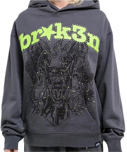 Sudadera Unisex Extra Grande con Pedrería, Estilo Pullover Grueso, Logotipo Personalizado con Transferencia Térmica - Product Image 1