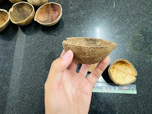 Handcrafted Oval <b>Coconut</b> <b>Shell</b> Bowls for Food Serving // Eco-Friendly & Available for Bulk Export - Product Image 2