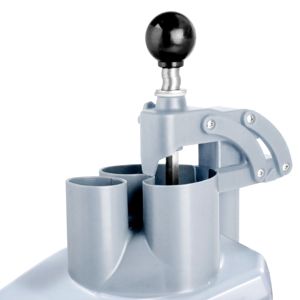Machine de préparation de légumes compacte professionnelle - 735W - incl. 4 disques de découpe/râpeurs - Acier inoxydable - Couvercle rabattable - Product Image 5