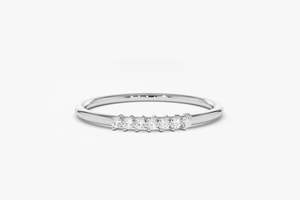 แหวนแต่งงาน14K สำหรับผู้หญิง,แหวนทองเพชรธรรมชาติแหวนแต่งงานทรงกลมตัดเพชรสำหรับหมั้น - Product Image 2