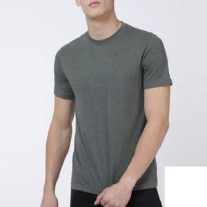 Streetwear classique élégant meilleure qualité hommes T-Shirts 100% coton uni microfibre col rond doux Premium tricoté tissu bas quantité minimale de commande - Product Image 6