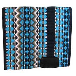 Couverture de luxe en laine néo-zélandaise avec tapis de selle de spectacle de performance d'équitation de style occidental du sud-ouest - Product Image 6