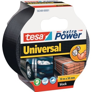 เทปผ้าสีดำ Extra Power 56348 ยาว 10 ม. กว้าง 48 มม. 1 ม้วน กาวสำนักงานสำหรับ TESA - Product Image 1