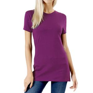 Qualité supérieure 100% doux coton T-Shirt pour les femmes multicolore décontracté court Direct usine fabrication grande taille Logo décoration - Product Image 3