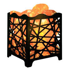 Lámpara cuadrada de sal de roca rosa del Himalaya, diseño de cesta de Metal tallado hecho a mano para decoración del hogar con estilo amoroso - Product Image 4