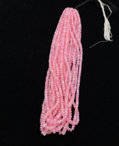 Perles éthiopiennes en opale verte naturelle polie lisse de 16 pouces 4.50-6 MM 51 CT pour la fabrication de bijoux de mode et de cadeaux - Product Image 1