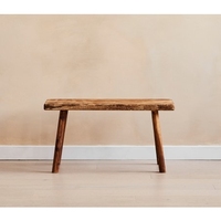 Tabouret antique banc rustique en bois de teck brun-meubles en bois de teck-pré-commande 1x20 pieds conteneur mélange articles meubles en bois