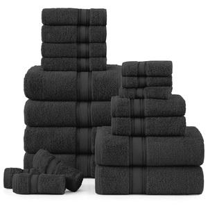 Ensemble de serviettes de bain en coton de luxe serviettes à séchage rapide absorbantes douces pour hôtel maison salle de bain Spa salle de sport voyage collection de serviettes pour le visage - Product Image 1