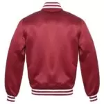 เสื้อแจ็กเก็ตบอมเบอร์กีฬาผ้าแคนวาสคอตั้งโลโก้ด้านหน้าสไตล์วินเทจสำหรับโรงเรียนทีม - Product Image 2