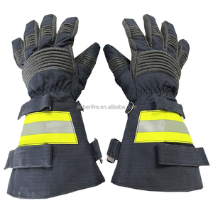 Gants de pompier à manchette longue Nomex pompiers sauvetage d'urgence résistant aux flammes résistant aux coupures gants de pompier - Product Image 4
