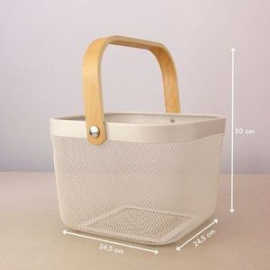 Metal Fruit <b>Basket</b> perfect for regular household use offering <b>large</b> airy layout that keeps fruit accessible - Product Image 1