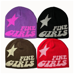 Gorro de lana grueso cálido de invierno personalizado para mujer, gorro universal para amantes, gorro para escena de playa - Product Image 5