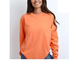 Premium Quality Cotton Women's <b>Long</b>-Sleeved Casual <b>T</b>-<b>Shirt</b> Custom Solid Color Loose <b>Fit</b> Warm Affordable-Export from BD Supplier - Product Image 3