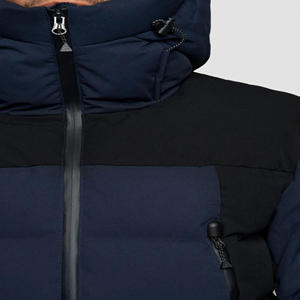 Venta al por mayor de chaqueta de invierno de los hombres de moda burbuja Puffer con cremallera y bolsillos cómodo más tamaño hecho de poliéster - Product Image 5