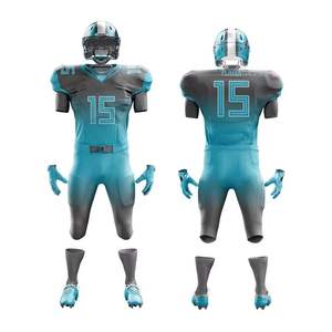 Meilleurs ensembles de football américain pour hommes, shorts anti-UV respirants, équipes brodées, vêtements de sport USA, Spandex/Polyester, séchage rapide - Product Image 3