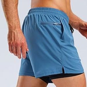 Pantalones cortos deportivos para hombre hechos a medida 100% poliéster patrón sólido transpirable y de secado rápido con estilo informal con múltiples bolsillos - Product Image 4