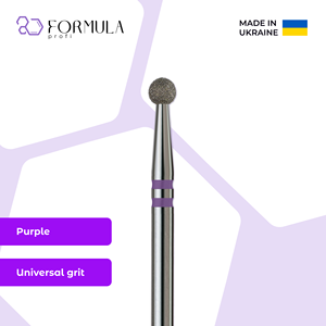 ดอกสว่านเพชรสำหรับทำเล็บมืออาชีพ ขนาด 3.0 มม. สีม่วง PRO สำหรับการรักษาหนังกำพร้าและรอยพับเล็บ - Product Image 1