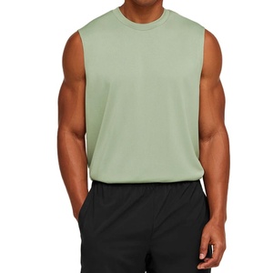 Sport Sleeveless Basketball Workout Clothes Training Bodybuilding <b>Singlet</b> <b>For</b> <b>Men</b> Quick Dry Vintage Knitted Tank Top Sports - Product Image 4