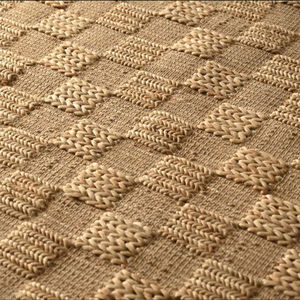 Handmade Natural <b>Jute</b> Abstract Eco-Friendly Flat Weave Modern Prayer <b>Rug</b> Durable Textured Extra Thick Area <b>Rug</b> Living Room - Product Image 3