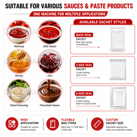 Heetverkopende sushi sojasaus pasta honing ketchup saus verpakkingsmachine met fabrieks prijs