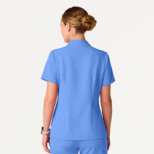 Conjunto de ropa de trabajo de mezcla de algodón Unisex, nueva moda, uniformes quirúrgicos, médicos, enfermeras, conjunto de exfoliación médica, uniformes de Hospital para hombres - Product Image 4