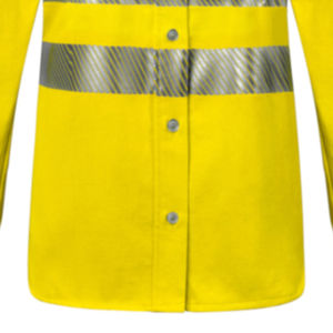 Camisa DE TRABAJO personalizable para mujer, ropa de seguridad impermeable transpirable con función de secado rápido, venta al por mayor de alta visibilidad FR - Product Image 3