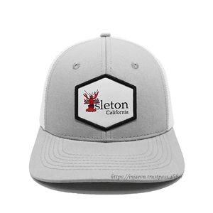 Custom Logo 6-Panel Adjustable Trucker Hat High Quality 100% Cotton Sports Hat Woven Patches Fashionable Casual - Product Image 1