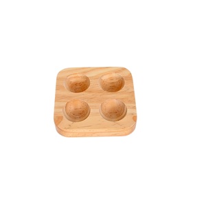Porte-oeufs en bois comptoir plateaux de stockage d'oeufs organisateur décoration de cuisine rustique - Product Image 4