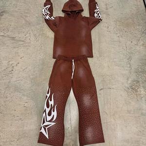 Nuevo Chándal Deportivo Informal con Capucha Vintage para Hombre, Diseño 2 en 1, Pantalones Jogger 100% Algodón - Product Image 5