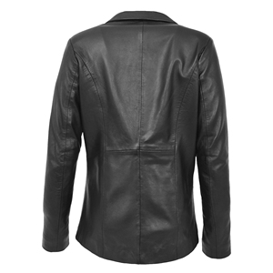 Abrigo de Cuero Tipo Gabardina para Mujer, Piel de Oveja Genuina, Color Marrón, Abrigo Largo de Invierno - Product Image 4