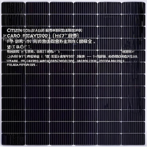 แผงโซลาร์เซลล์ Citizen Solar 550W เกรด A แบบโมโนคริสตัลไลน์ HJT พร้อมกระจกปิดด้านหน้าสำหรับใช้งานในอุตสาหกรรม - Product Image 2