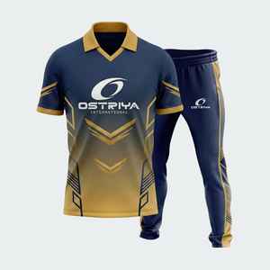 Ensemble de maillot et pantalon de cricket pour hommes, best-seller 2026, manches courtes, entièrement personnalisable par sublimation, uniforme pour adultes, disponible dans toutes les tailles - Product Image 2