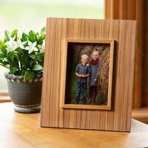 Vintage rustic wooden <b>photo</b> <b>frame</b> for farmhouse home decor wall table display weathered solid wood charm - Product Image 5