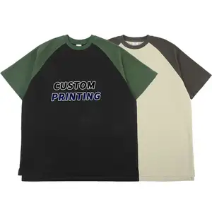 Brand New Apparels For Men & Women 280gsm Tee Shirt Round Neck Sweatshirt Organic Cotton Printed Heavyweight Raglan Sleeves T Sh