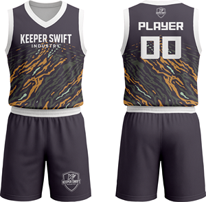 Uniforme de Baloncesto Hecho en Pakistán, Camiseta de Equipo y Pantalones Cortos de Sublimación, Uniforme de Baloncesto con Color Personalizado - Product Image 1