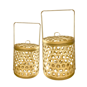 CESTA DE REGALO DE BAMBÚ de alta calidad, Ideal para bodas, festivales, decoración del hogar, cesta de flores para embalaje de regalo - Product Image 1