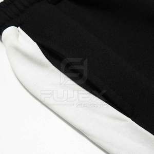 กางเกงขาบานสำหรับผู้ชายผ้าฝ้ายแฟชั่นดีไซน์เอวสูงแบบลำลอง - Product Image 5