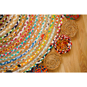 High-Demand Latest Design Braided Jute <b>Rug</b> Durable Fashionable for Home Use Living Room Bedroom Door Outdoor <b>Space</b> Market Price - Product Image 5