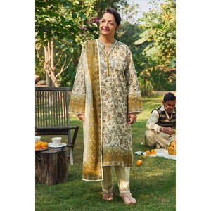 ชุดผ้าลอนพิมพ์ลาย 3 ชิ้น พร้อมผ้าคลุมไหล่ปักลาย สำหรับใส่ทุกวัน รุ่น CL-62052 คอลเลคชั่น B - Product Image 1