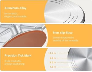 Présentoir à dessert en métal de forme ronde plaqué or Qualité supérieure Plateau et support à gâteau en laiton poli de grande taille - Product Image 3
