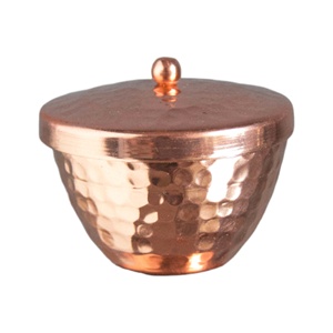 Luxury Metal Hammered Wax Jar Candle With Lid Home Christmas Wedding Outdoor Decor in Best Price - Product Image 1