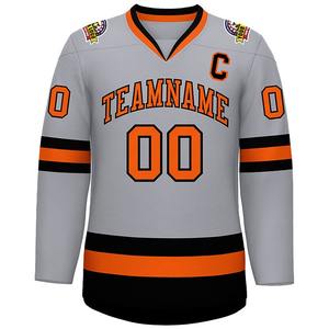 Maillots de hockey sur glace sublimés Maillots de hockey réversibles personnalisés Tackle Twill Cut and Stitch Sewn Hockey Jersey - Product Image 4