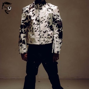 แจ็กเก็ตมอเตอร์ไซด์ติดรถบรรทุกกระดุมแบบ2025สีดำ/ สีขาวคัลเลอร์เวย์ | หนังพรีเมี่ยมแบบบางใส่ได้พอดีกับรถจักรยานยนต์แบบกันลมด้านหน้า - Product Image 4